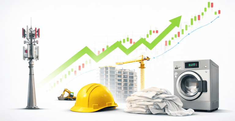 Hohe Rendite bei moderatem Risiko – Aktien aus Telekom, Bau und Service